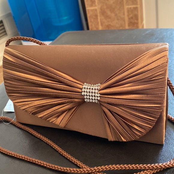 Jacqueline Ferrer Bronze Clutch - Picture 1 of 7